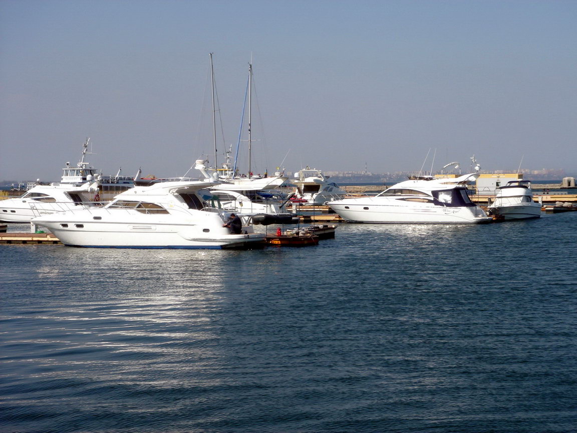 Yachts In Odessa Port